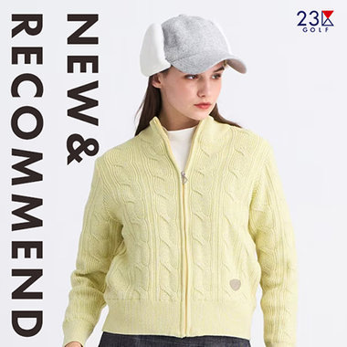 【NEW】ラメケーブルが上品なジップアップカーディガン