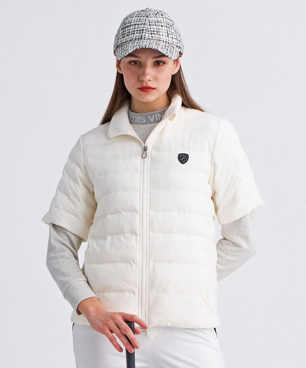 【WOMEN】半袖パディングブルゾン