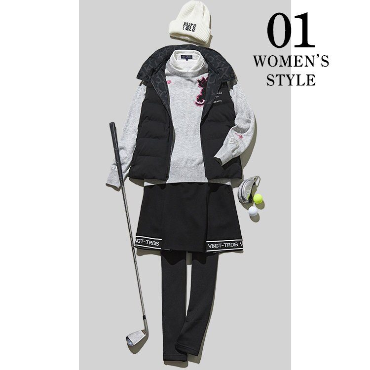 23区GOLF×PW CIRCULUS】ブランドMIXスタイリング | ONWARD CROSSET