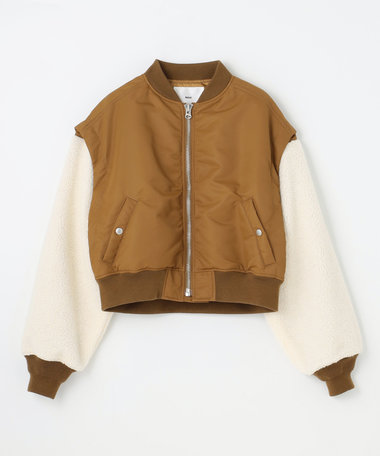 RENA TAKESHITA ×NAVE ボアスリーブ 2WAY MA-1