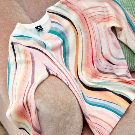 夏のキチンと感を演出、洗練デザインのサマーニット