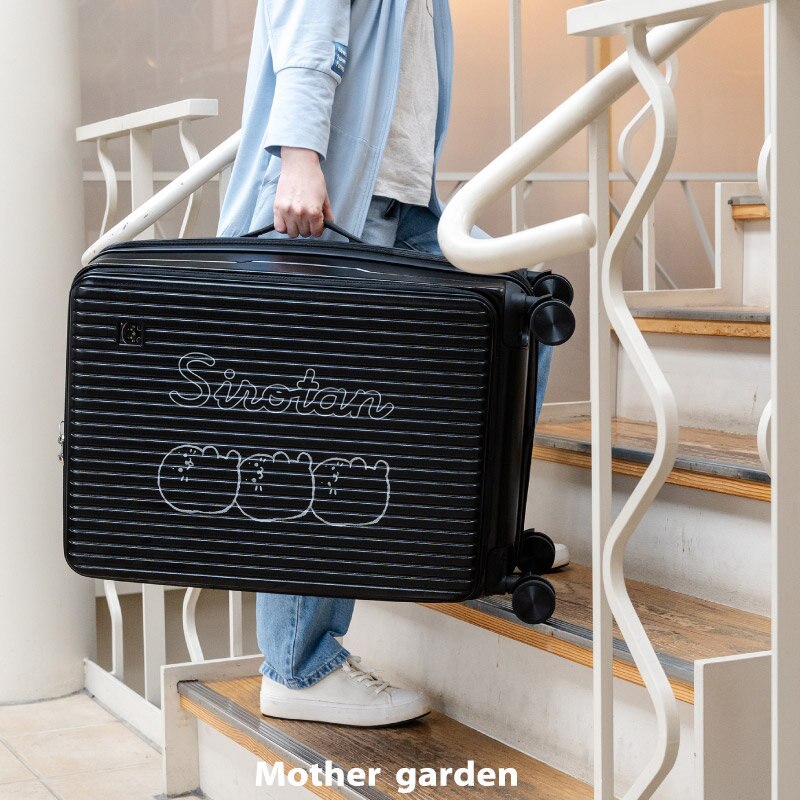秋の旅行にしろたんキャリーケース