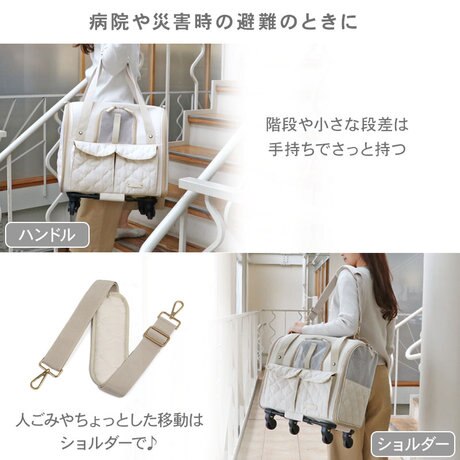 新登場！折り畳めるキャスター付きペットキャリー | ONWARD CROSSET