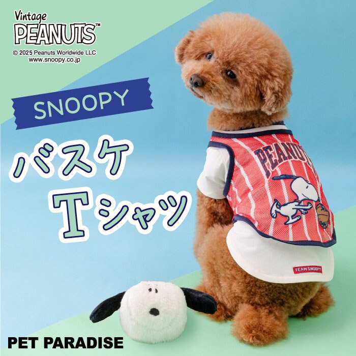 スヌーピーのバスケットボールTシャツ