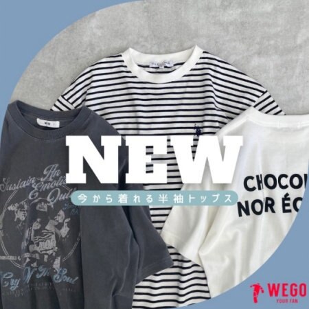 今から着れる半袖トップス