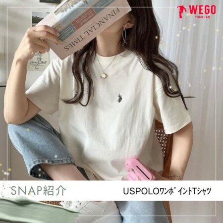 【US POLO】ワンポイントTシャツ★SNAP★