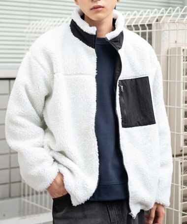 WEGO 【ユニセックス着用ITEM/SMLサイズ展開】ボアブルゾン