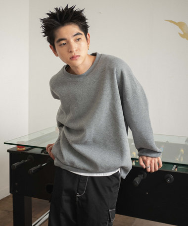 WEGO 【ユニセックス着用/MLXLサイズ展開/新色追加/裏起毛】スウェットプルオーバー