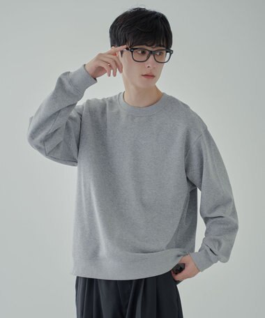 WEGO 【ユニセックス着用ITEM/裏起毛】リラックスフィットスウェットプルオーバー