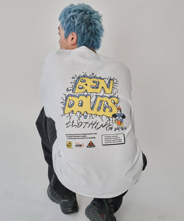 WEGO 【ユニセックス着用ITEM】別注BENDAVISグラフィックT（LS）