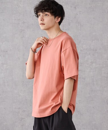 WEGO 【ユニセックス着用アイテム/綿100%/SMLXLサイズ展開】シルキーリッチヘビーコットンT