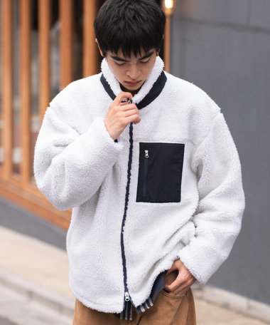 WEGO 【2025年秋冬新作アイテム/ユニセックス着用ITEM/SMLサイズ展開】ボアブルゾン