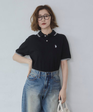 WEGO 【26年春夏新カラー登場/ユニセックス着用ITEM/SMLサイズ展開】U.S. POLO ASSN.別注ラインポロシャツ