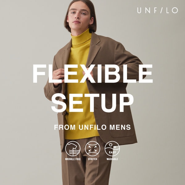 【UNFILO MENS】フレキシブルセットアップ