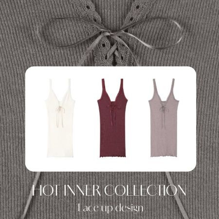 あたたかく、薄手でよく伸びるリブ素材のHOTインナーシリーズ