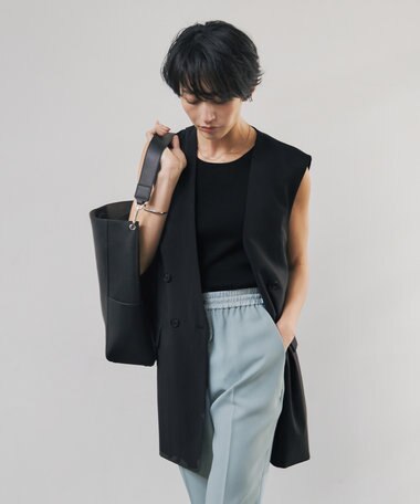  【洗える】 ハイツイストドライストレッチ ノーカラージレ