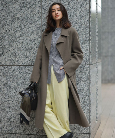 ICB ウールリバー ロングトレンチコート