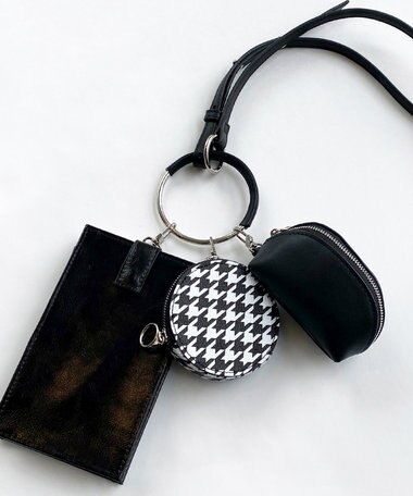  【人気のためさらに新色追加・全5色展開】 3ピースチャームバッグ