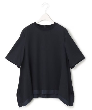 ICB 【接触冷感・UVケア・速乾・洗える】FluidBackSatin Tブラウス