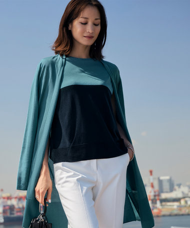  【接触冷感・洗える】PINION ロングカーディガン