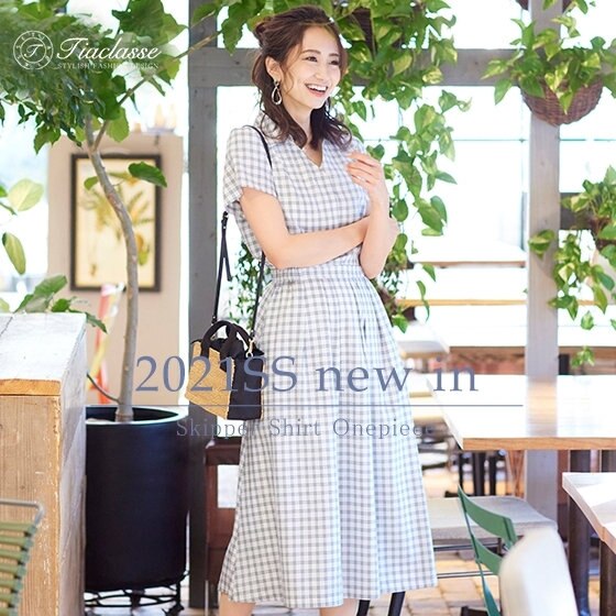 【新着】シーンを問わずに合わせられる優秀なデザイン♪スキッパーシャツワンピ