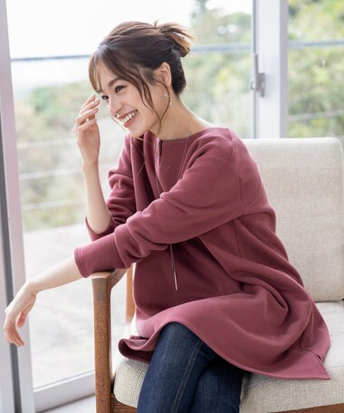 Tiaclasse 【洗える】裏起毛チュニック