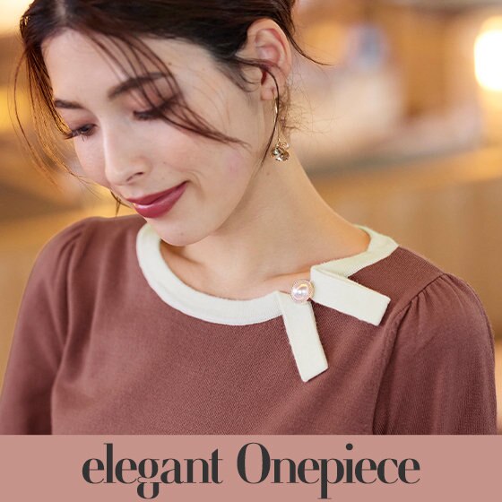煌めく冬の大人ワンピース　-elegant onepiece-