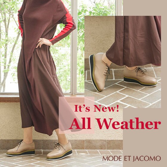 【carino】雨でも楽しく晴雨兼用ローファー