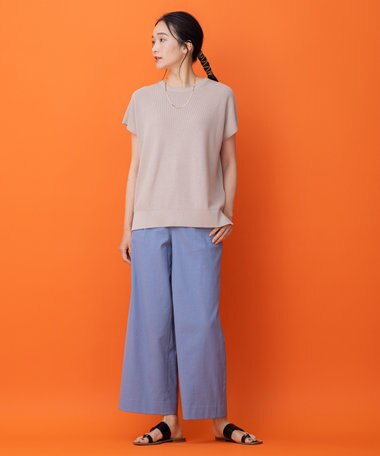 自由区 【接触冷感・吸水速乾・UVカット】パーフェクトパンツ ワイド