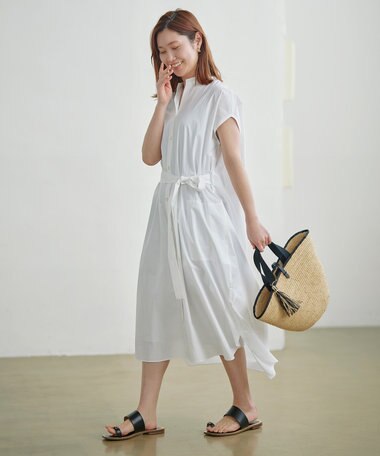 自由区 【丈が選べる！】カスタマイズ シャツワンピース 116㎝