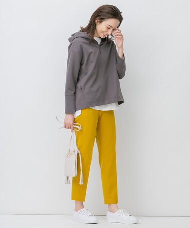 自由区 【新色追加！】吸水撥油 TRギャバ テーパードパンツ