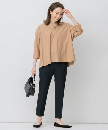 自由区 【新色追加！】吸水撥油 TRギャバ テーパードパンツ