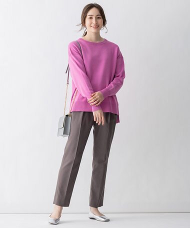 自由区 【Sサイズ有】コットンカシミヤ ニットトレーナー