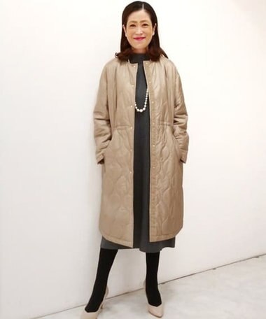 自由区 【Sサイズ有・洗える】ライトキルト 中綿コート (検索番号:JJ24)