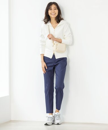 自由区 【接触冷感・撥水防汚加工】COOLMAX テーパードパンツ