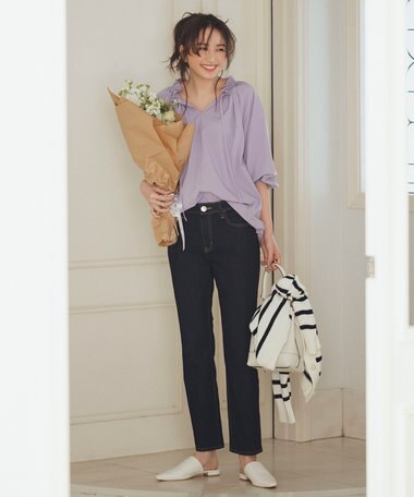 自由区 【WE WANT】365DENIM ストレートスリムデニム パンツ