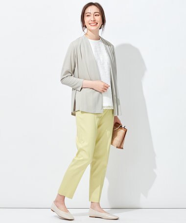 自由区 【保湿性/吸湿性/吸水速乾/接触冷感/UVケア】ハンディカーディガン ショート