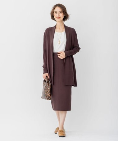 自由区 【WEB限定/洗える/セット着用可】レーヨンストレッチ タイトスカート