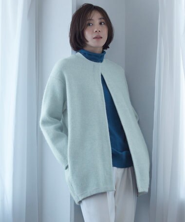 自由区 モヘアニットアウター