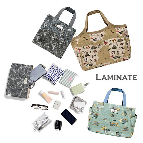 旅行気分♪スペインモチーフのラミネート加工トート