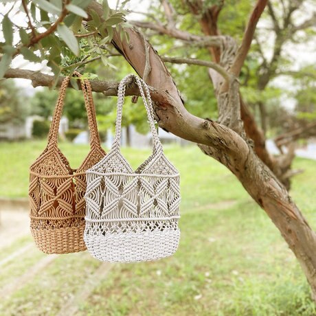 夏に持ちたい！マクラメ編みカゴバッグ | ONWARD CROSSET