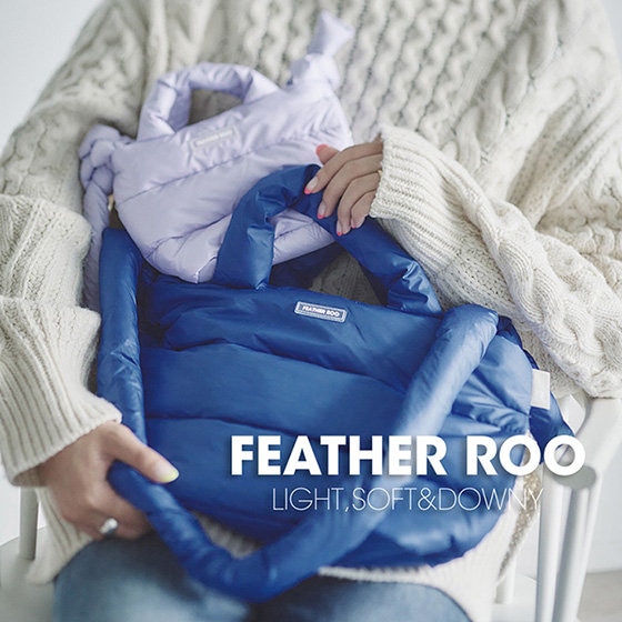 やさしいカラーとふかふかのフェザーがつくる上品なぬくもり。