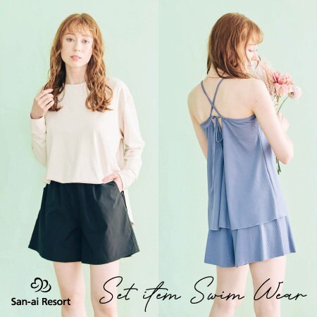 紫外線防止にも、人気のセット水着新作入荷♪