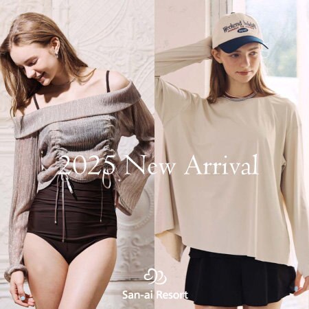 【2025新作】お洋服見え＆WEB限定の人気袖付き水着入荷！