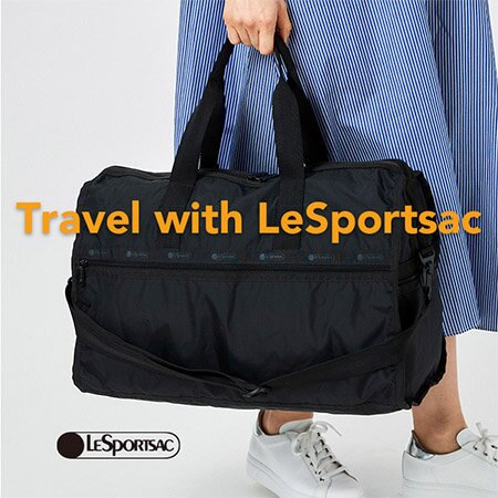 【Travel with LeSportsac】軽くて機能的なボストンバッグ