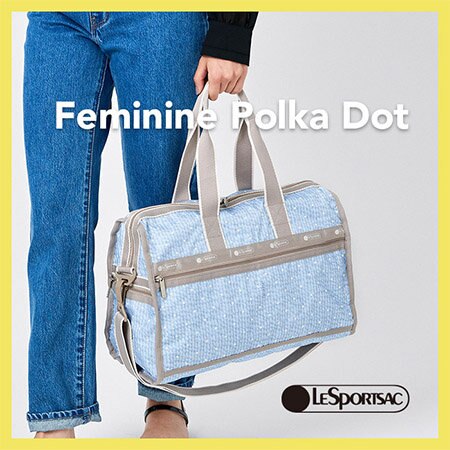 爽やかなシアサッカープリント＆ドット刺繍