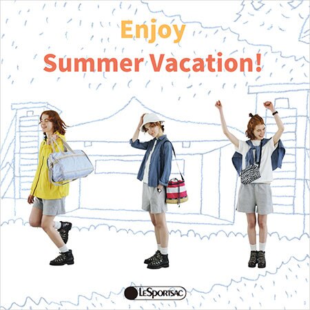 カラフルでプレイフルなバッグと、アクティブな夏のお出かけ！