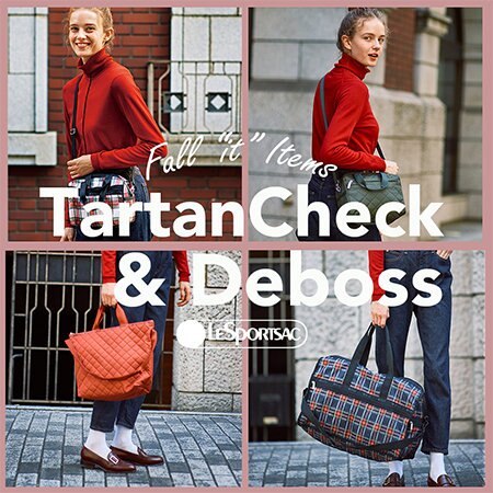 持つだけで季節感を纏えるタータンチェックとキルティングデザインが登場。