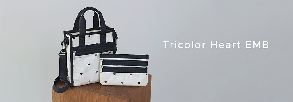 【Tricolor Heart EMB】ハートの刺繍がポイントの人気シリーズ
