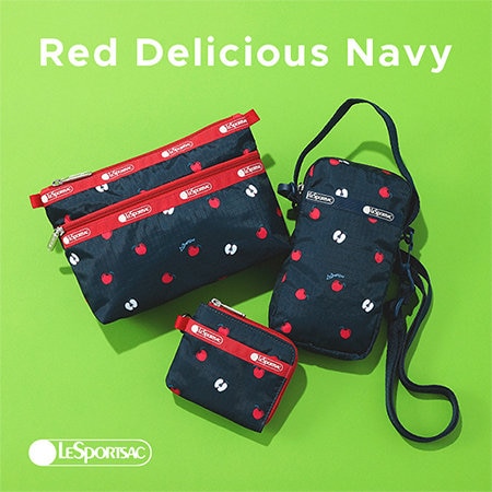 【レスポートサック】かわいいりんごのデザイン